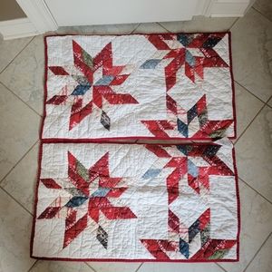 Pottery Barn Noelle Star Handcrafted Applique King Sham